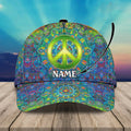 Hippie Dog Personalized Hippie Cap - Dog and Her 3D Cap for Hippie Lovers