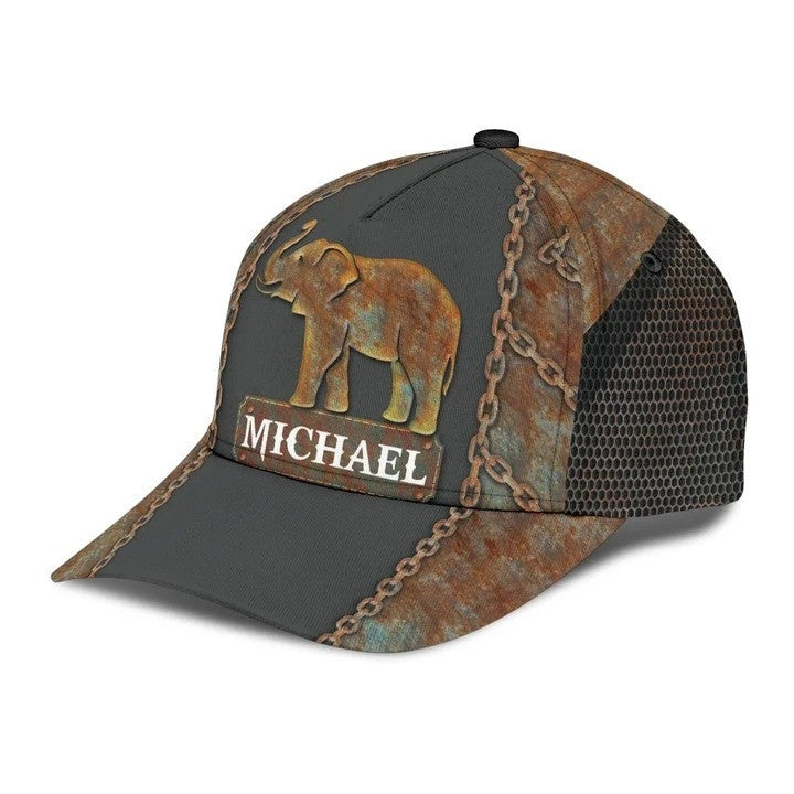 Customized Vintage Elephant Cap for Man who love Elephant Hat for Husband