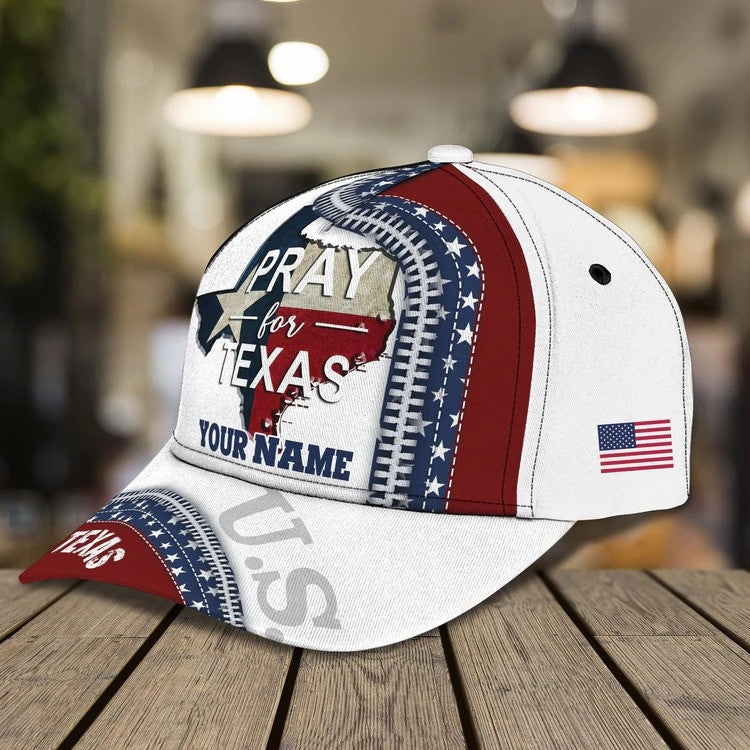 Customized Texas Hat, Praying For Texas Hat 3D Cap All Over Printed For Woman, Man