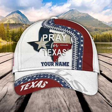 Customized Texas Hat, Praying For Texas Hat 3D Cap All Over Printed For Woman, Man