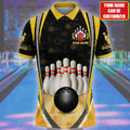 Personalized Bowling Team Custom Polo Shirt, Customized Bowling Gift