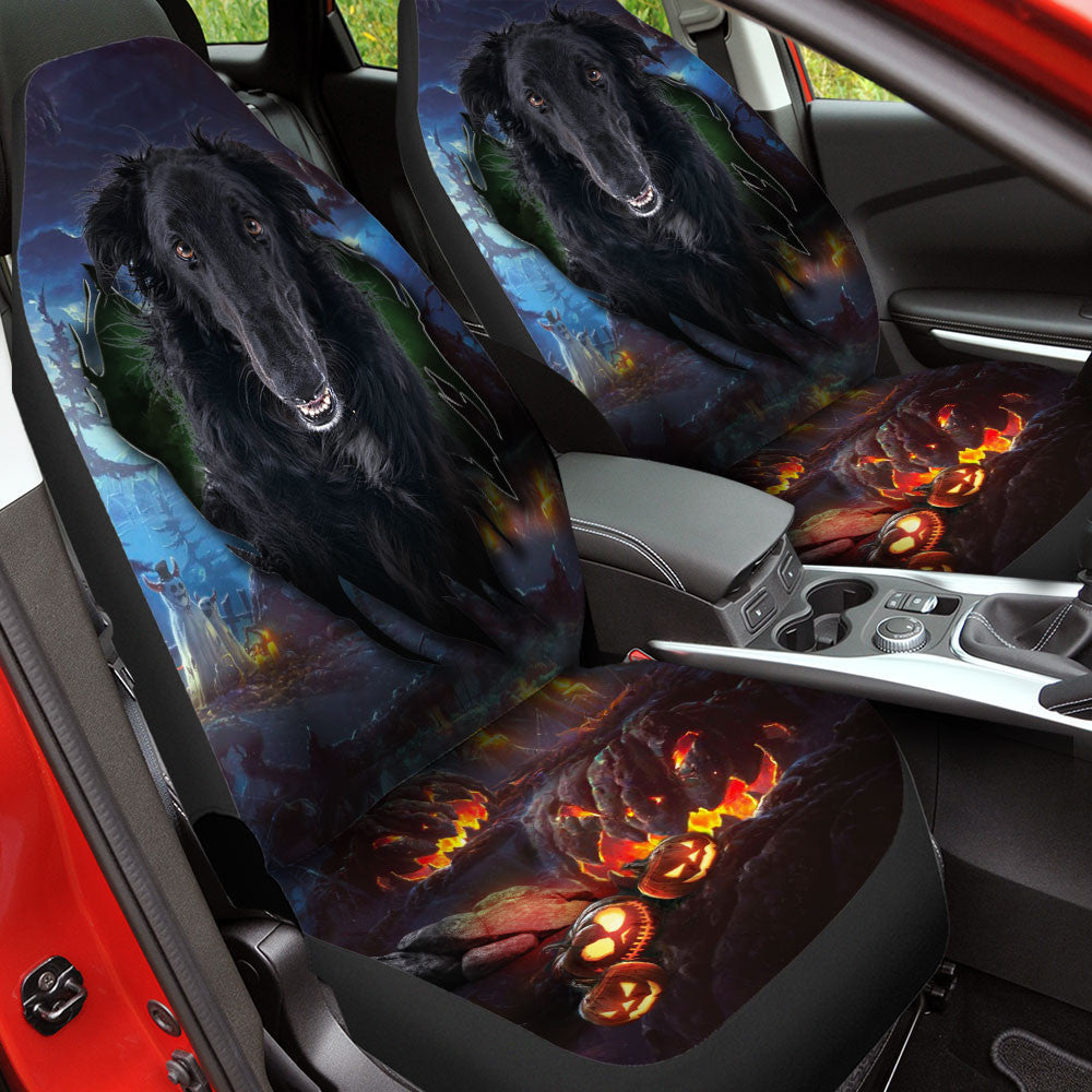 Borzoi Dog Halloween Car Seat Covers