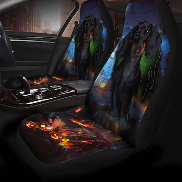 Dachshund Dog Halloween Car Seat Covers