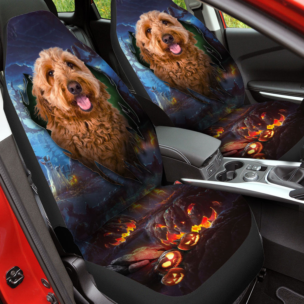 Goldendoodle Dog Halloween Car Seat Covers