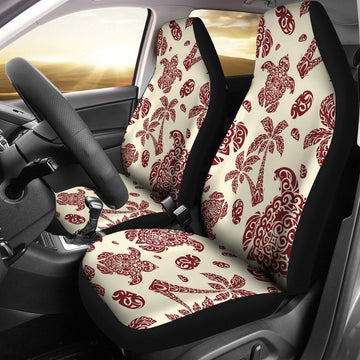 Polynesian Tattoo Turtle Themed Car Seat Covers