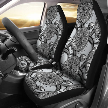 Tribal Turtle Polynesian Themed Print Car Seat Covers