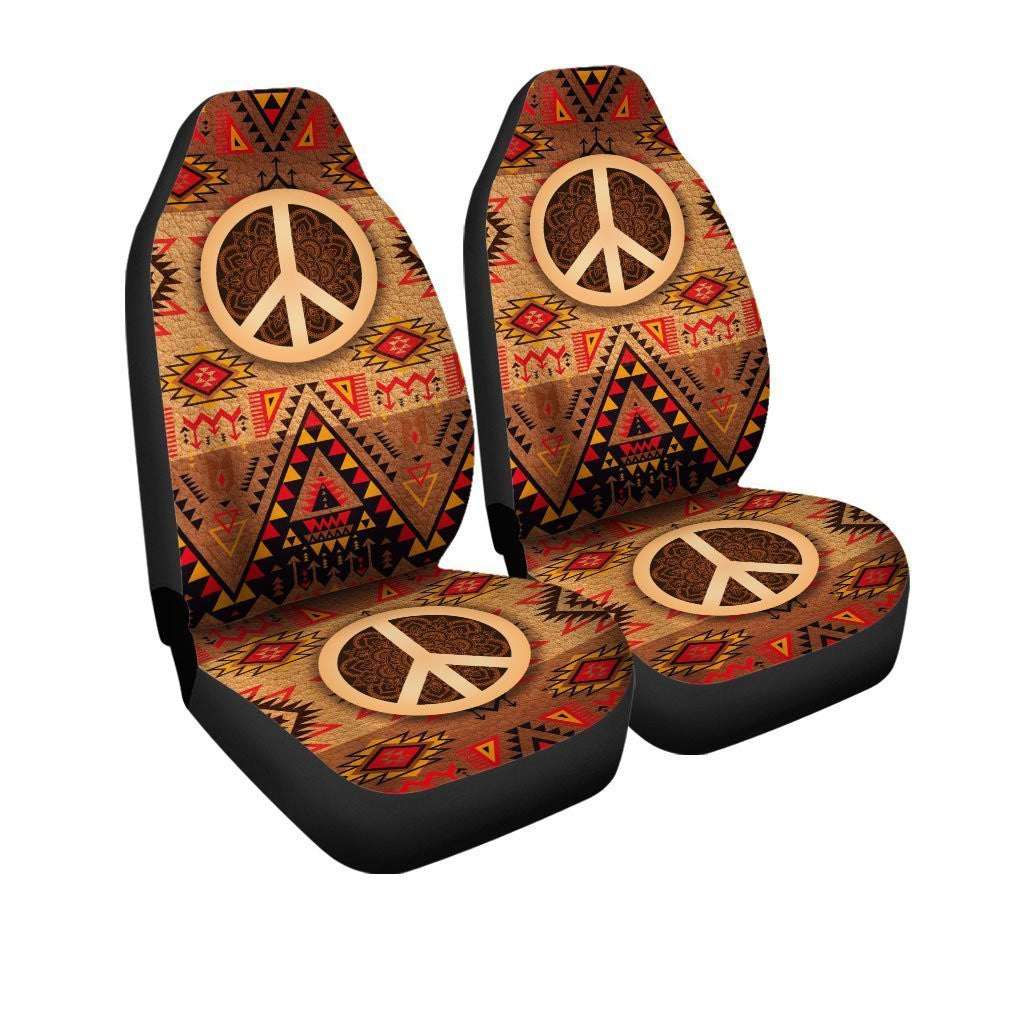 Native Hippie Peace Car Seat Covers Custom Car Accessories