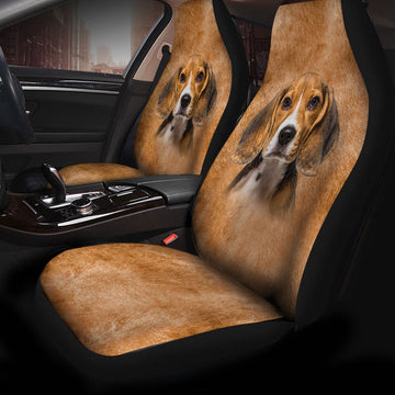 Beagle Dog Funny Face Car Seat Covers