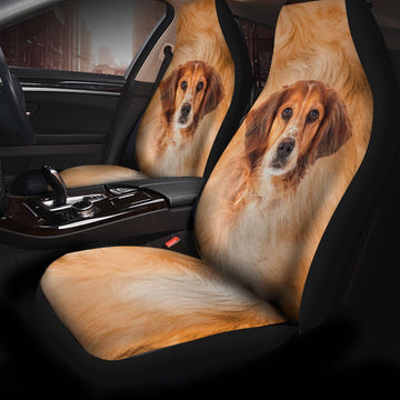 Brittany Dog Funny Face Car Seat Covers