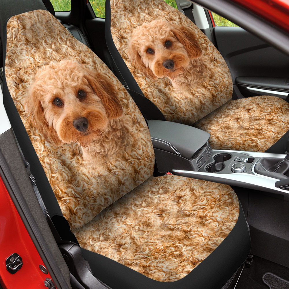 Cockapoo Dog Funny Face Car Seat Covers