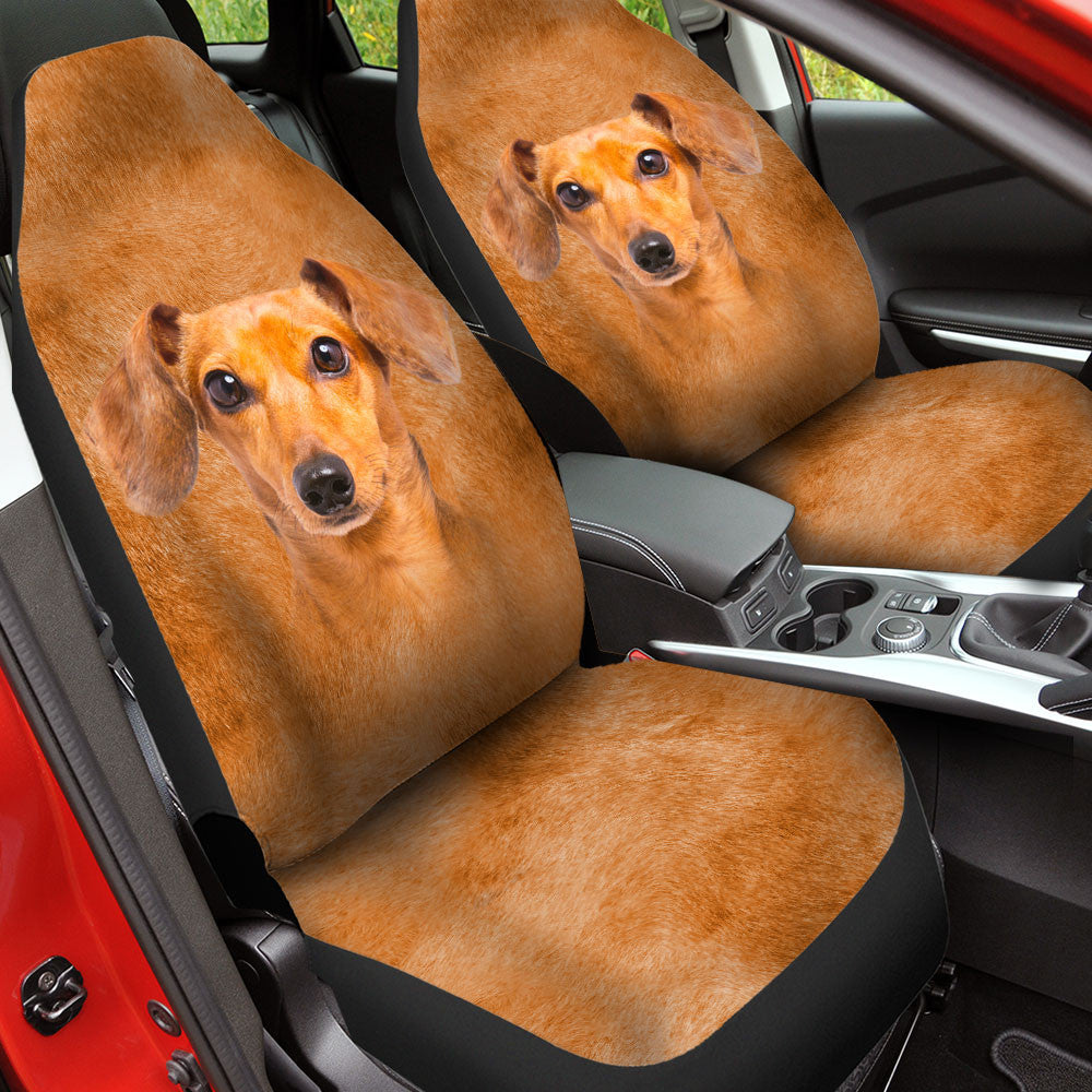 Dachshund Dog Funny Face Car Seat Covers