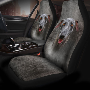 Greyhound Dog Funny Face Car Seat Covers