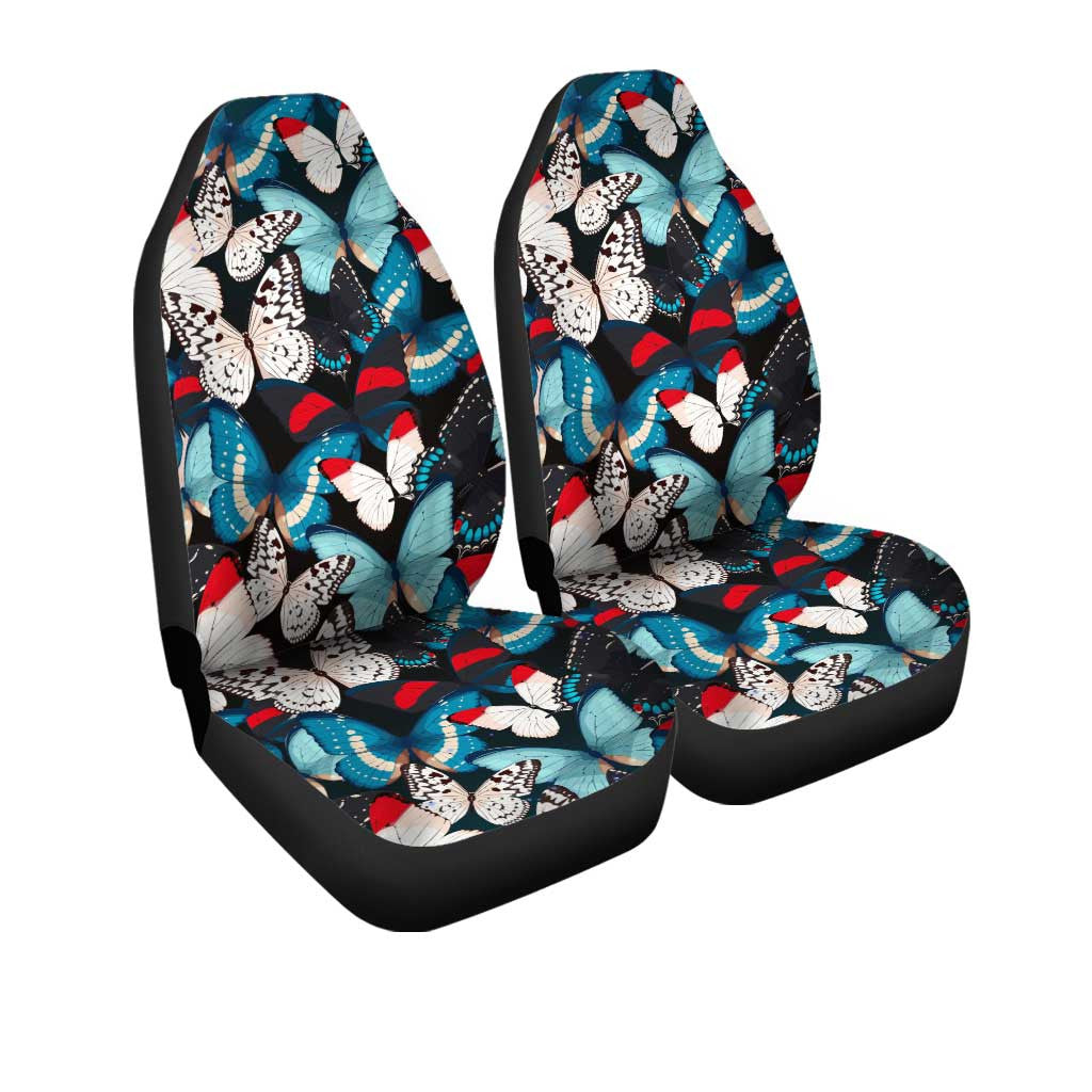 Swallowtail Butterfly Car Seat Covers Custom Insect Car Accessories