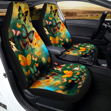 Butterfly Car Seat Covers Custom Butterflies Car Accessories