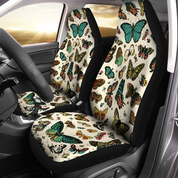 Butterflies Car Seat Covers Custom Butterfly Pattern Car Accessories