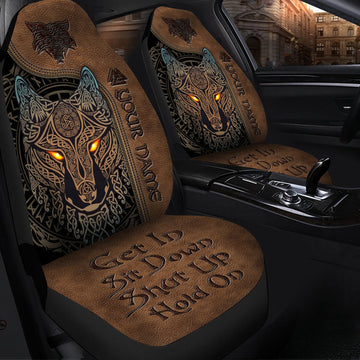 Viking Tattoo Hold on Car Seat Covers Universal Fit - Set 2