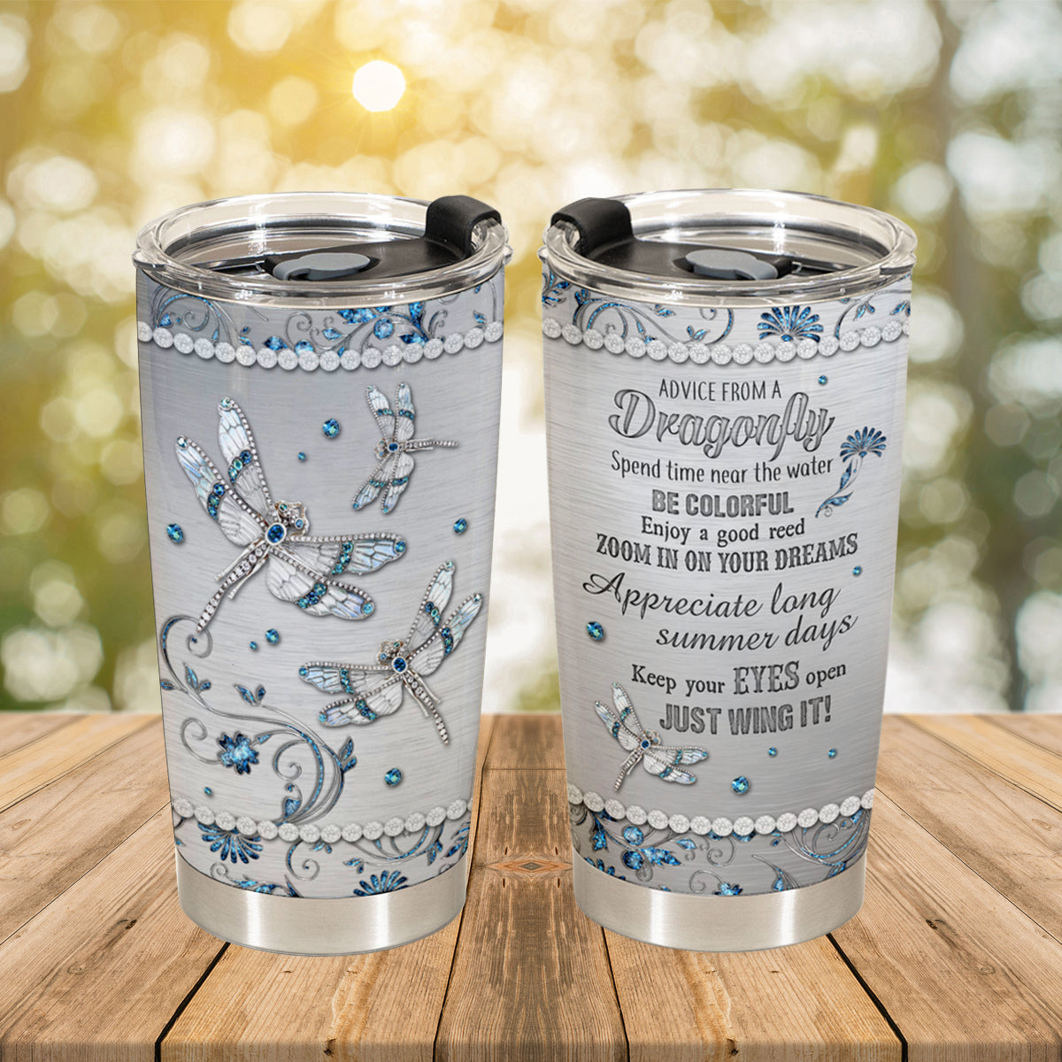 Best Custom Dragonfly Gift for Women - Boho Gifts for Women With Positive Inspirational Quote - Motivational, Religious, Spiritual, Inspirational 20oz Stainless Steel Tumbler Gifts for Women + 1666689595621.jpg