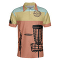 Eat Sleep Disc Golf Repeat Polo Shirt Vintage Palette Sporty Polo Shirt Best Disc Golf Shirt For Men - 1