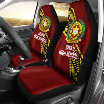 Tonga Vava'u High School Tongan Patterns Car Seat Covers