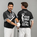 Your Hole Is My Goal Custom Polo Shirt Personalized Black American Flag Golf Shirt For Men - 3