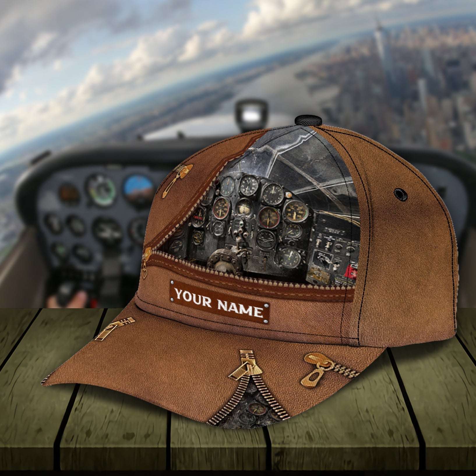 Personalized Pilot Classic Cap, Personalized Gift for Pilot - CPB11PS06 - BMGifts