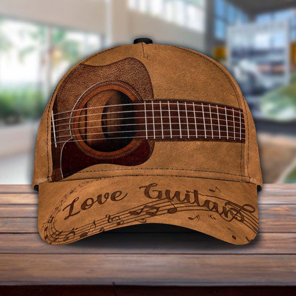 Personalized Guitar Classic Cap, Personalized Gift for Music Lovers, Guitar Lovers - CP432PS06 - BMGifts