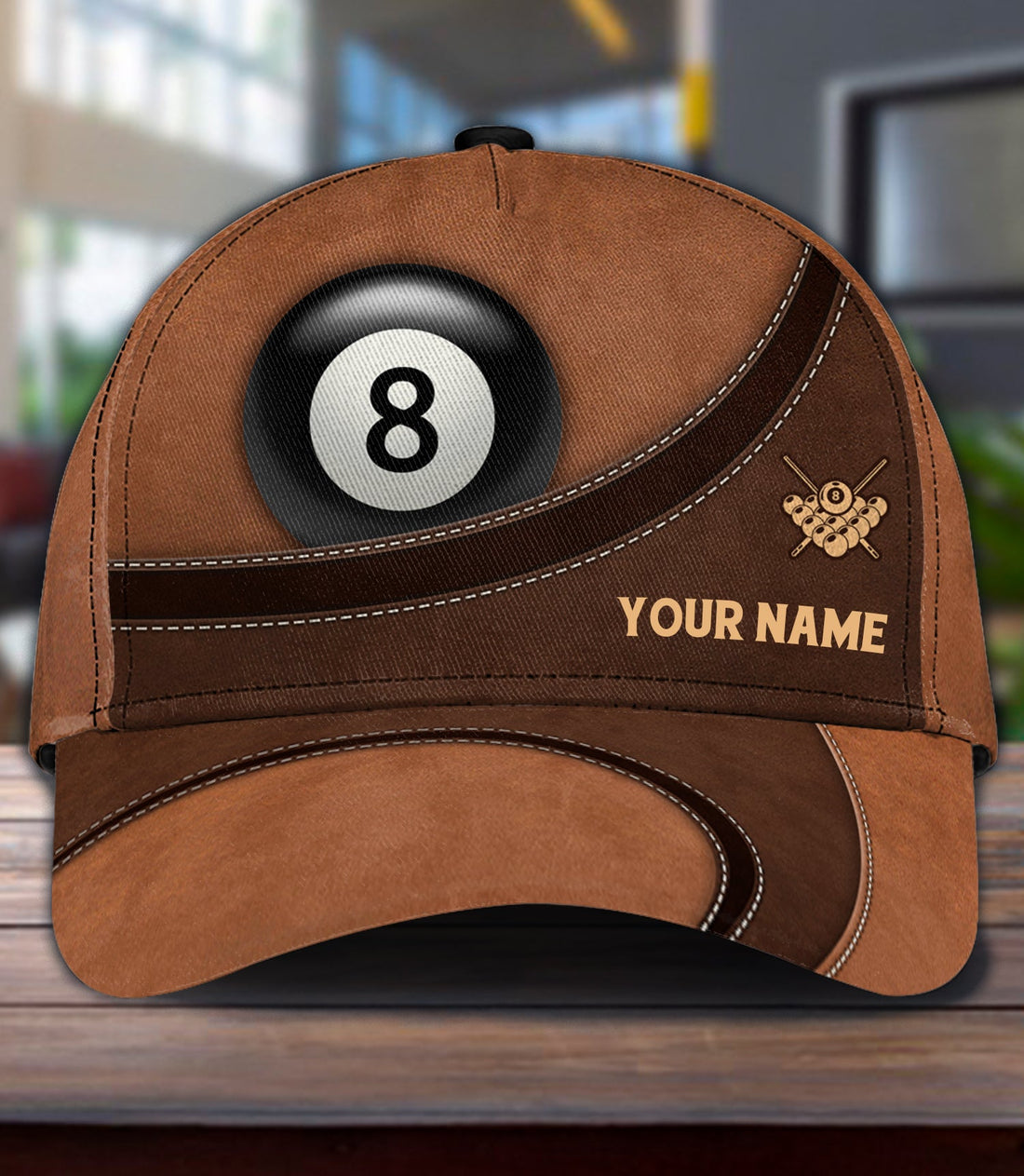 Personalized Billiard Classic Cap, Personalized Gift for Billiard Snooker Lovers, Billiard Snooker Players - CP799PS06 - BMGifts