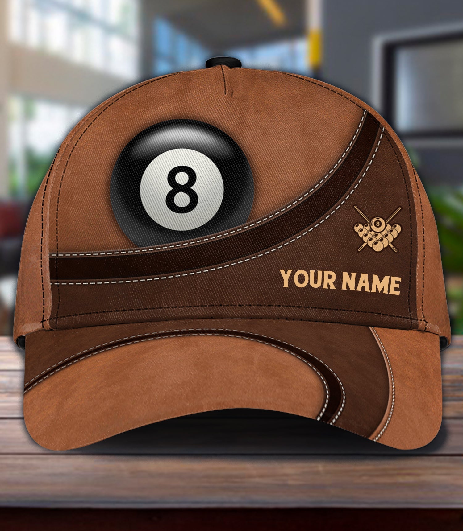 Personalized Billiard Classic Cap, Personalized Gift for Billiard Snooker Lovers, Billiard Snooker Players - CP799PS06 - BMGifts