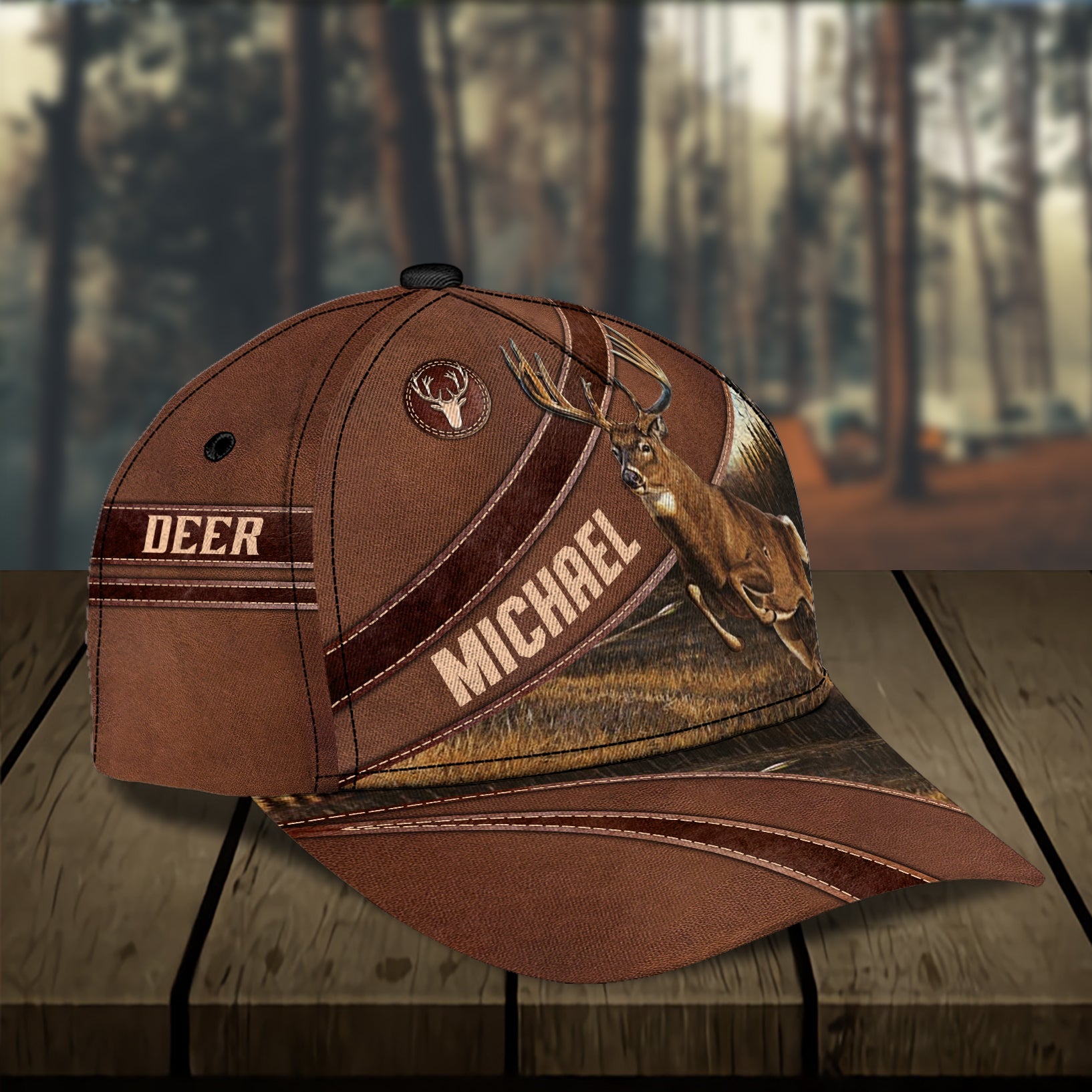 Deer Personalized Classic Cap, Personalized Gift for Deer Lovers, Hunting Lovers - CP253PS11 - BMGifts