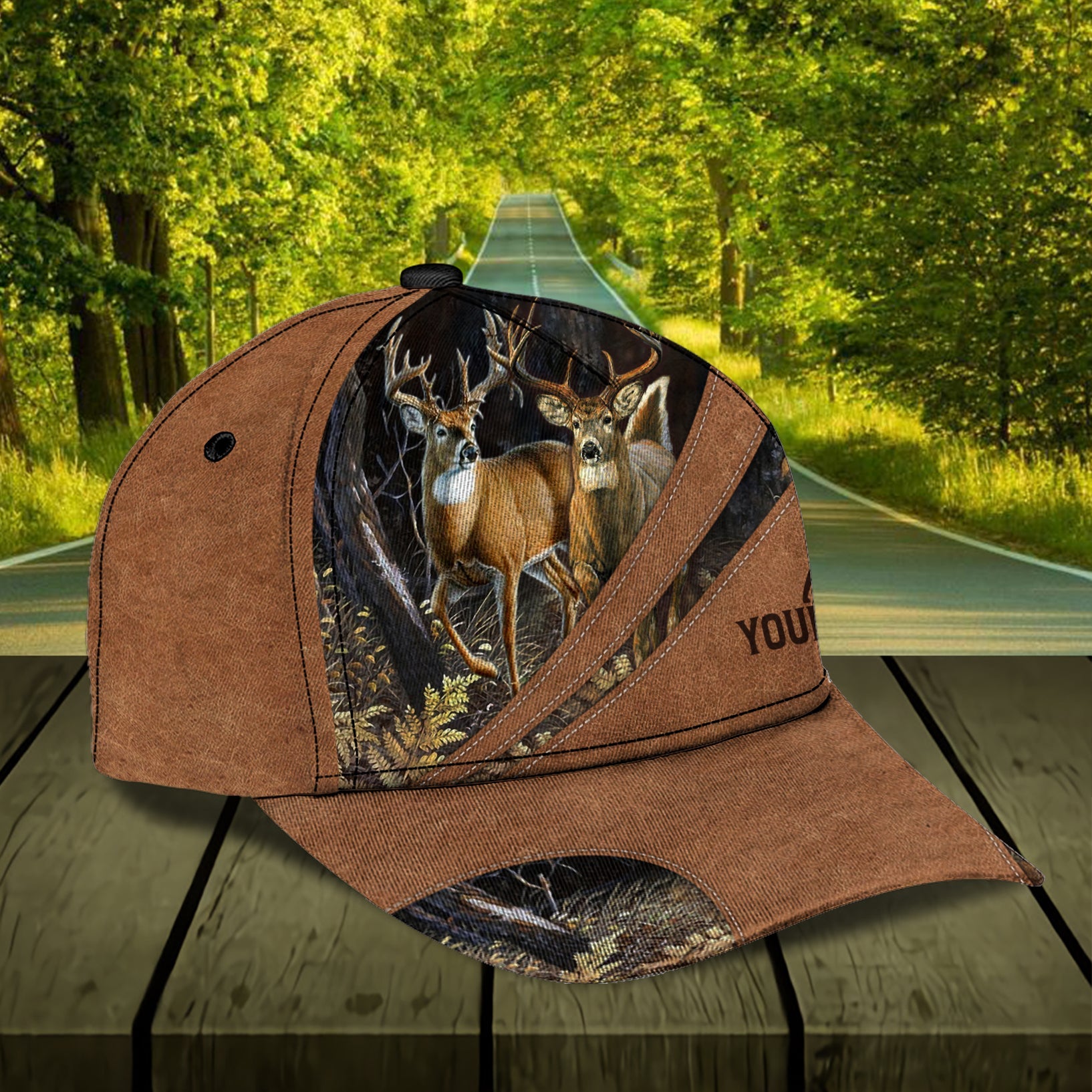 Personalized Deer Classic Cap, Personalized Gift for Deer Lovers, Hunting Lovers - CPA12PS06 - BMGifts