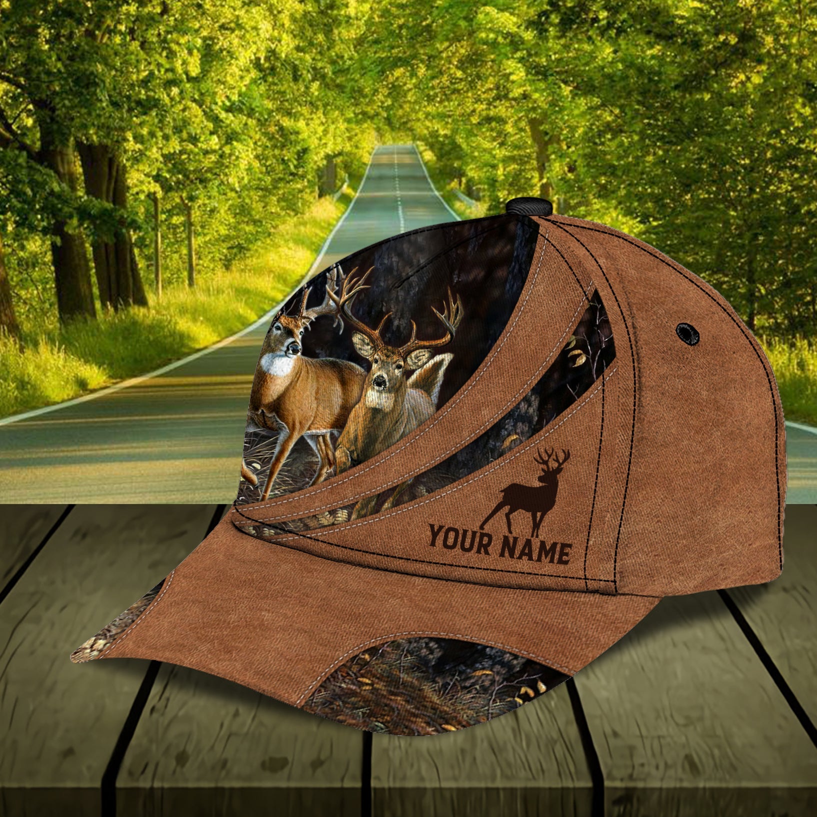 Personalized Deer Classic Cap, Personalized Gift for Deer Lovers, Hunting Lovers - CPA12PS06 - BMGifts