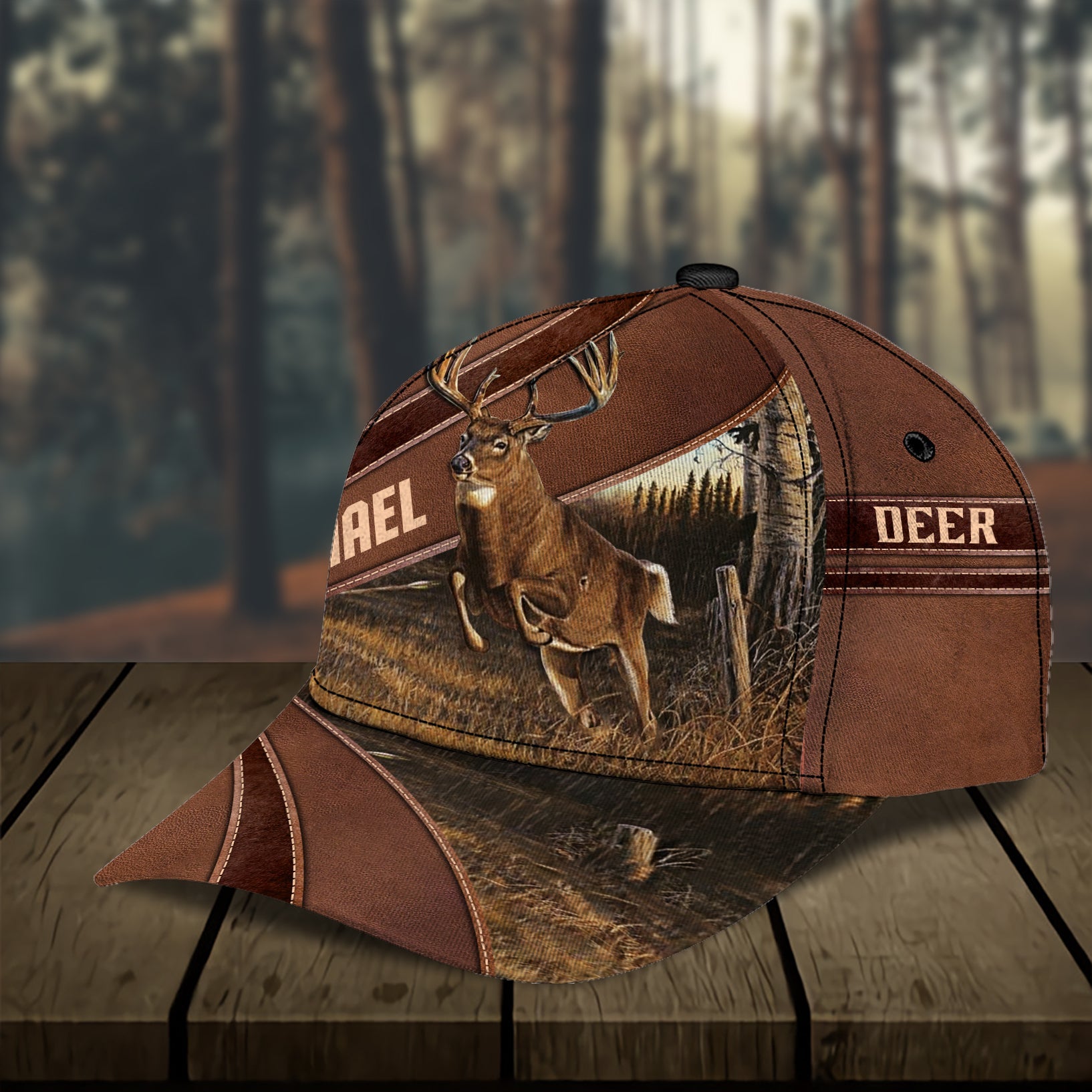 Deer Personalized Classic Cap, Personalized Gift for Deer Lovers, Hunting Lovers - CP253PS11 - BMGifts