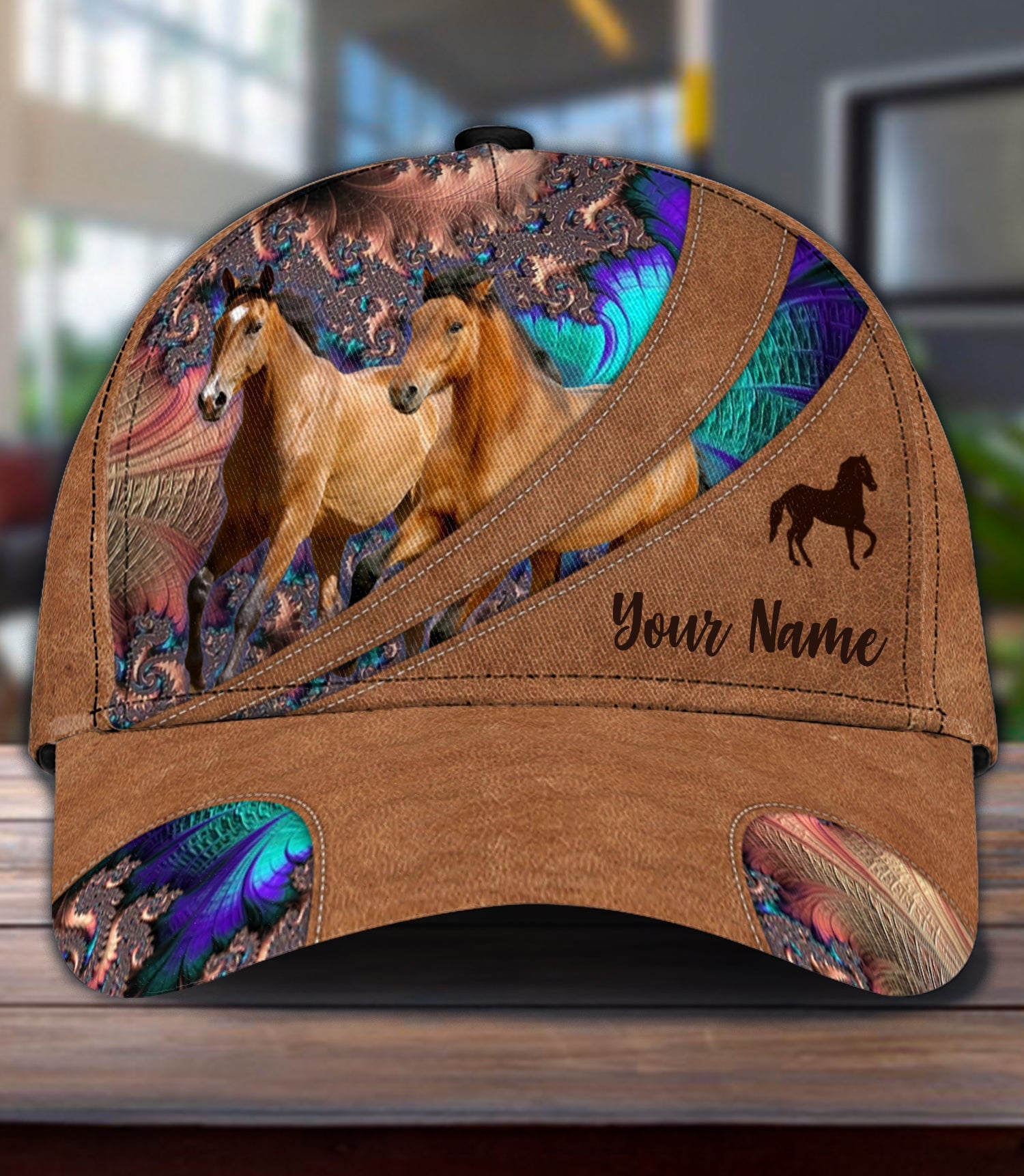 Personalized Horse Classic Cap, Personalized Gift for Horse Lovers - CP954PS06 - BMGifts