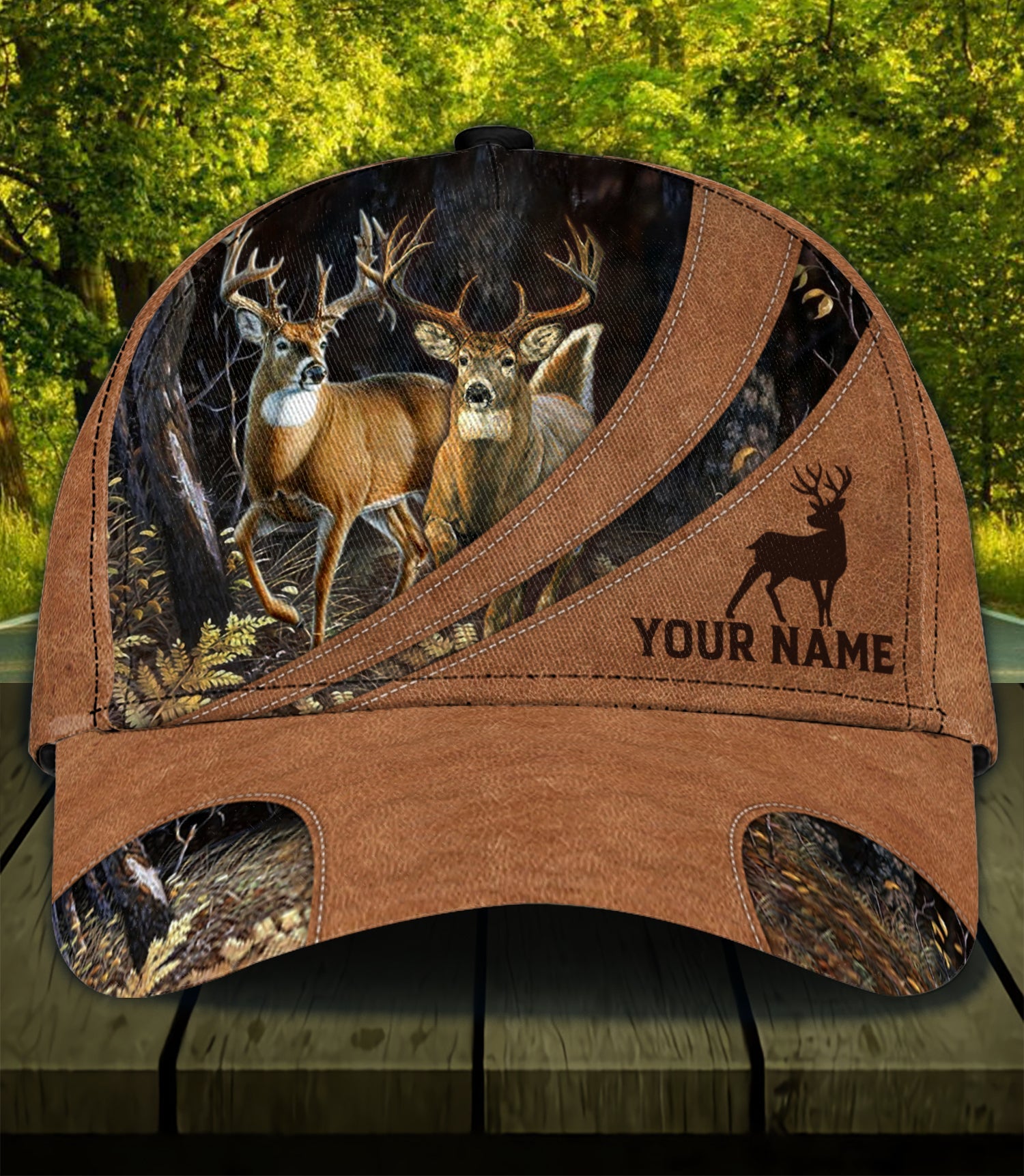 Personalized Deer Classic Cap, Personalized Gift for Deer Lovers, Hunting Lovers - CPA12PS06 - BMGifts