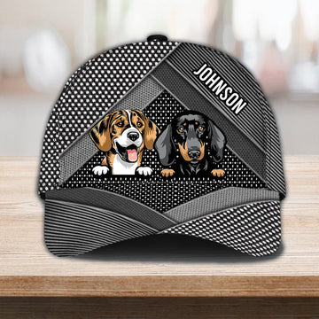 Dog Personalized Classic Cap, Personalized Gift for Dog Lovers, Dog Dad, Dog Mom - CP250PS05 - BMGifts