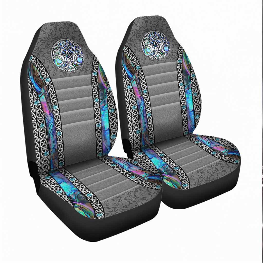 Car Seat Protectors, Mystery Spirit Triple Moon Witch Seat Covers With 3D Pattern Print