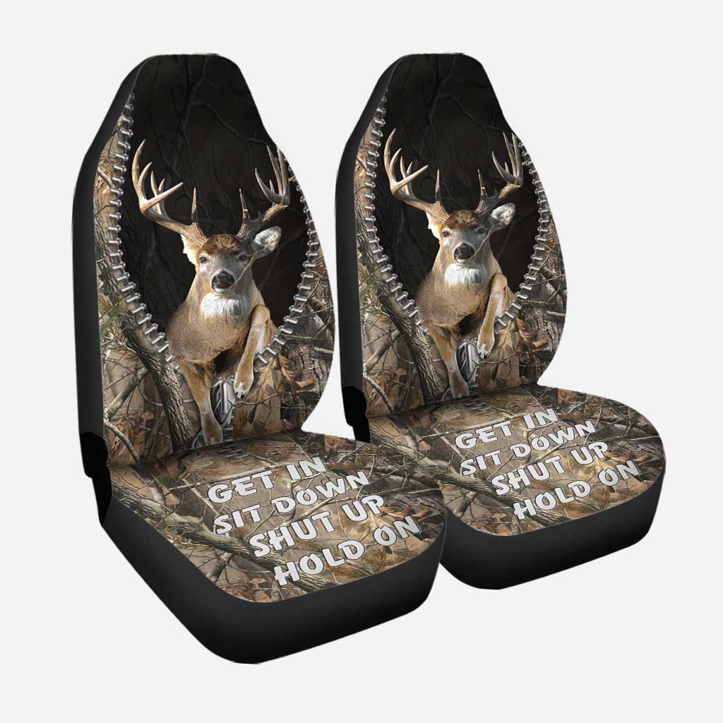 Front Car Seat Cover For Hunter, 3D All Over Printed Hunting Carseat Covers