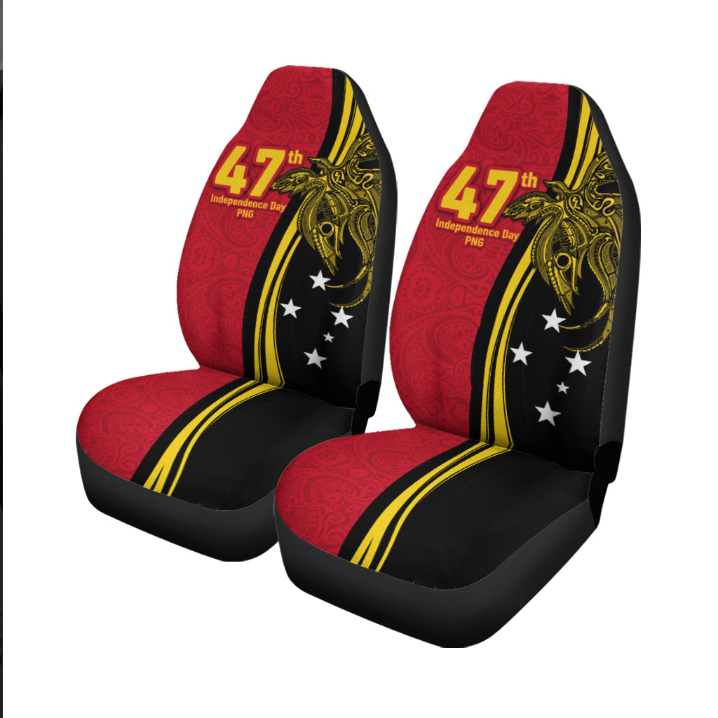 Papua New Guinea Auto Seat Cover Independence Anniversary Polynesian Tribal Car Seat Covers