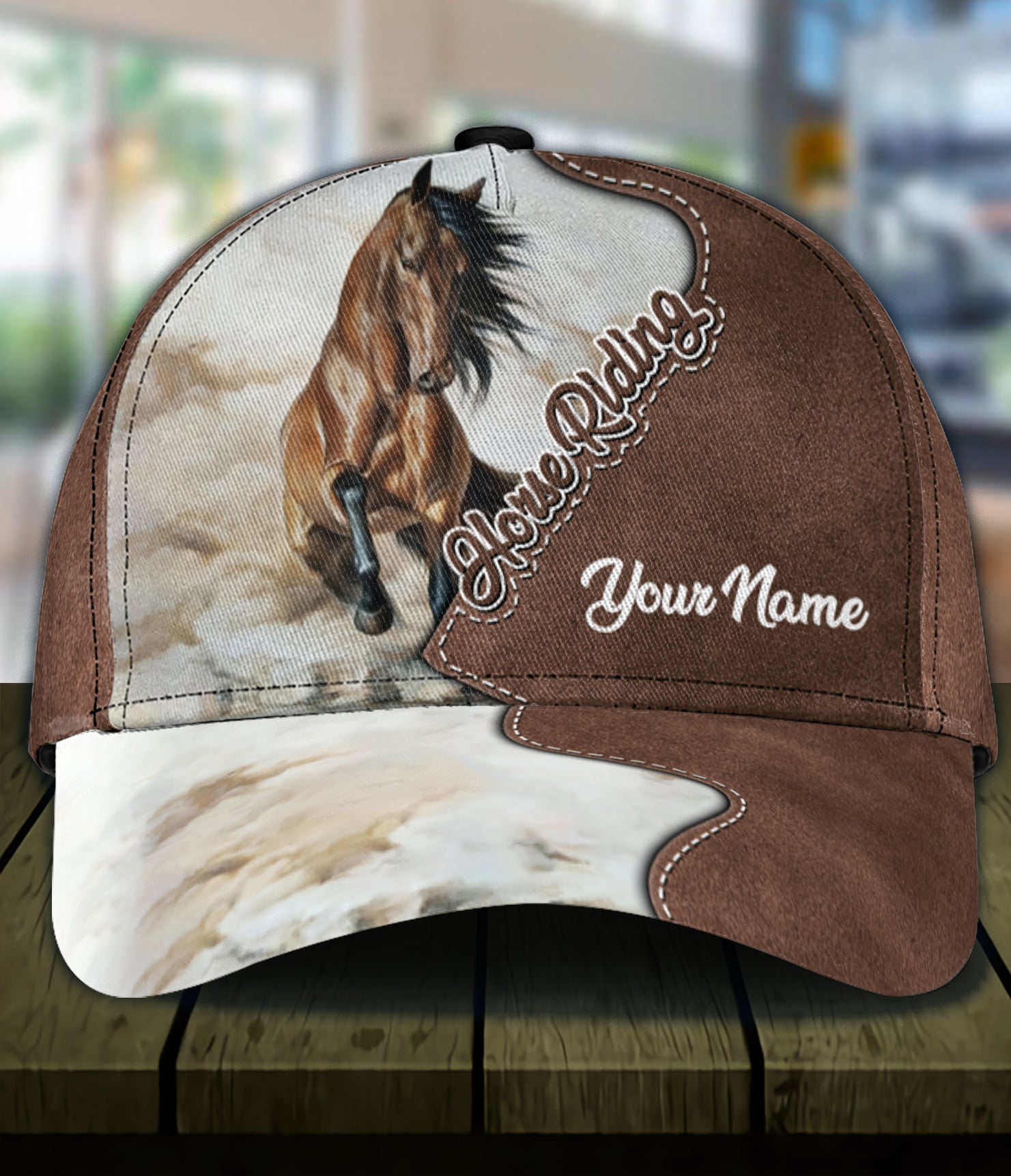 Personalized Horse Classic Cap, Personalized Gift for Horse Lovers - CP992PS06 - BMGifts