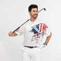 Golf American Flag Polo Shirt USA Flag Golf Shirt Patriotic Golf Shirt For Men - 2