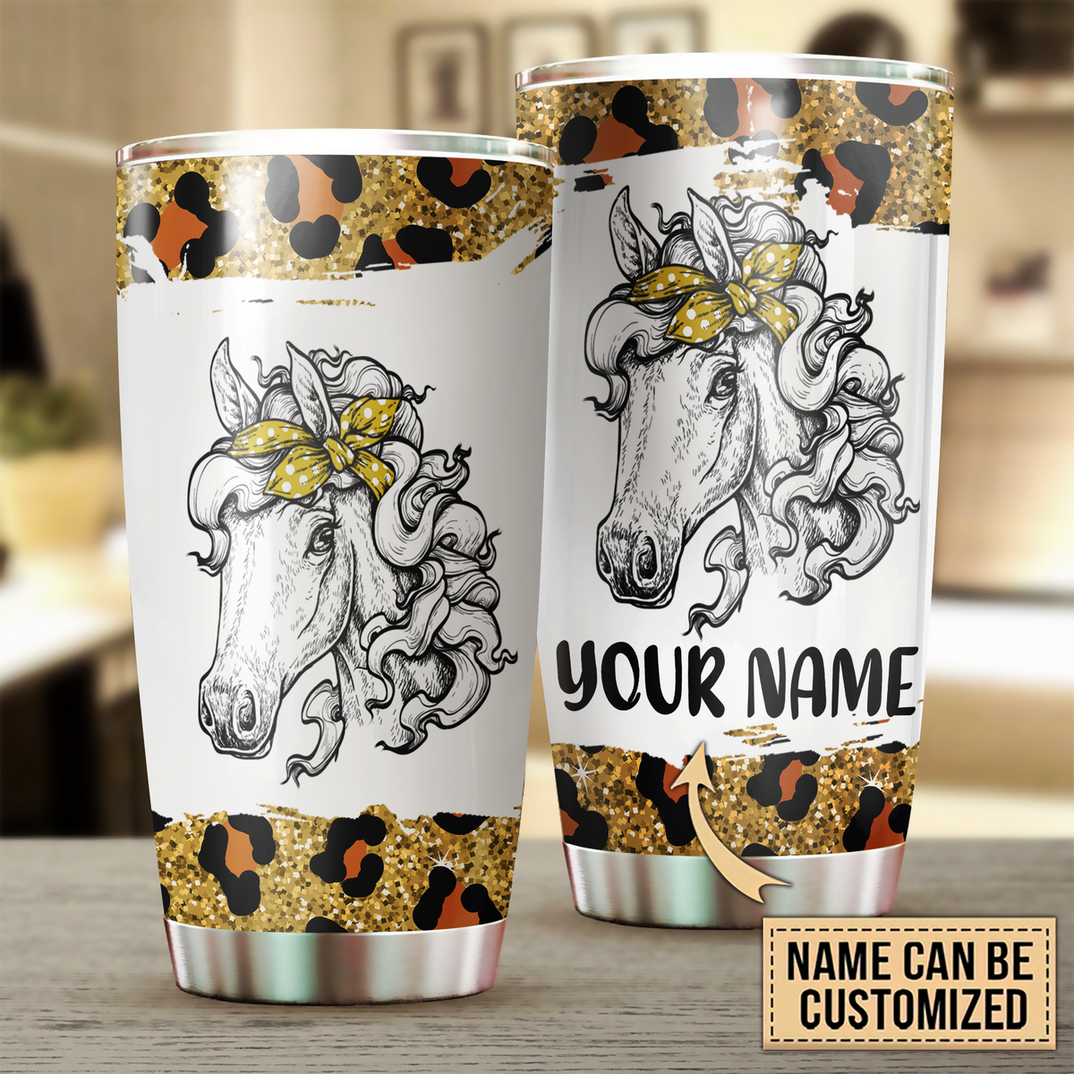 Personalized Horse Tumbler, Personalized Gift for Horse Lovers