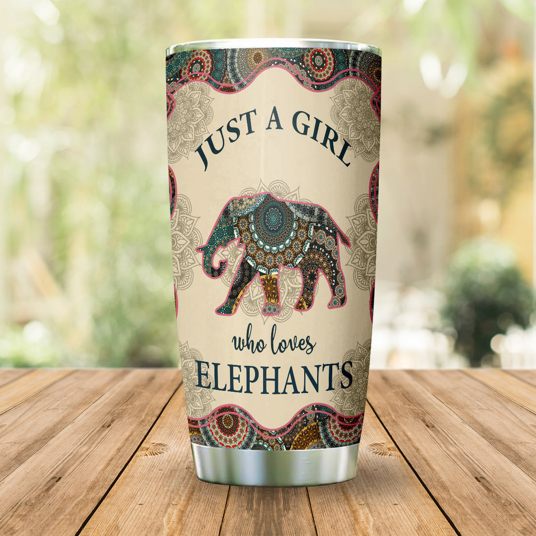 Just A Girl Who Loves Elephants Mandala Tumbler Gift For Elephant Lovers Birthday Gift Home Decor Bedding Couch Sofa Soft and Comfy Cozy 32.3.jpg