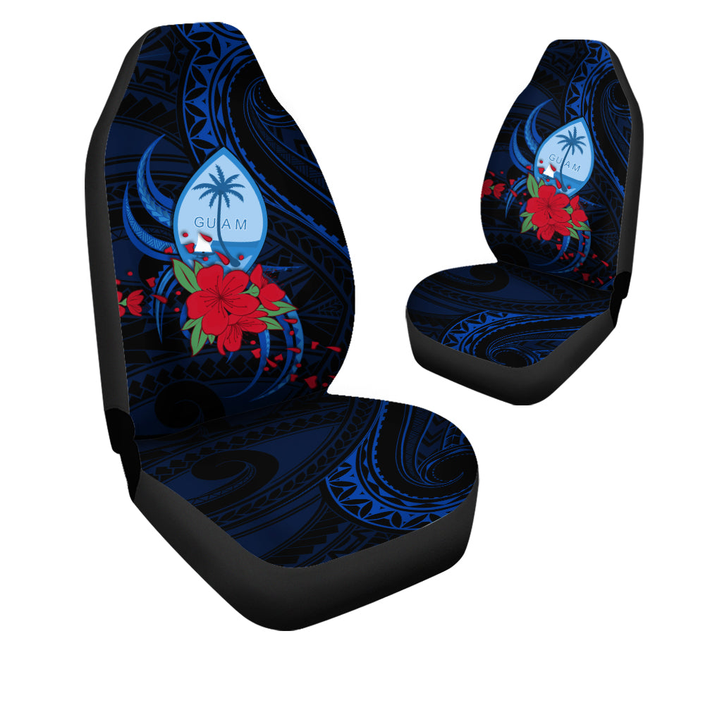 Guam Car Seat Covers Polynesian Flowers