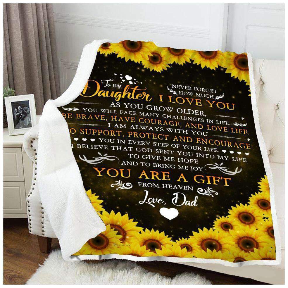 Blanket Family To My Daughter Love Dad - 2