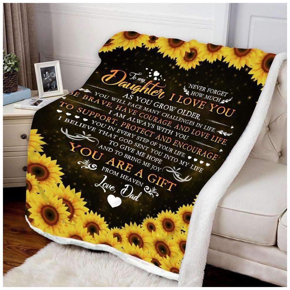 Blanket Family To My Daughter Love Dad - 3