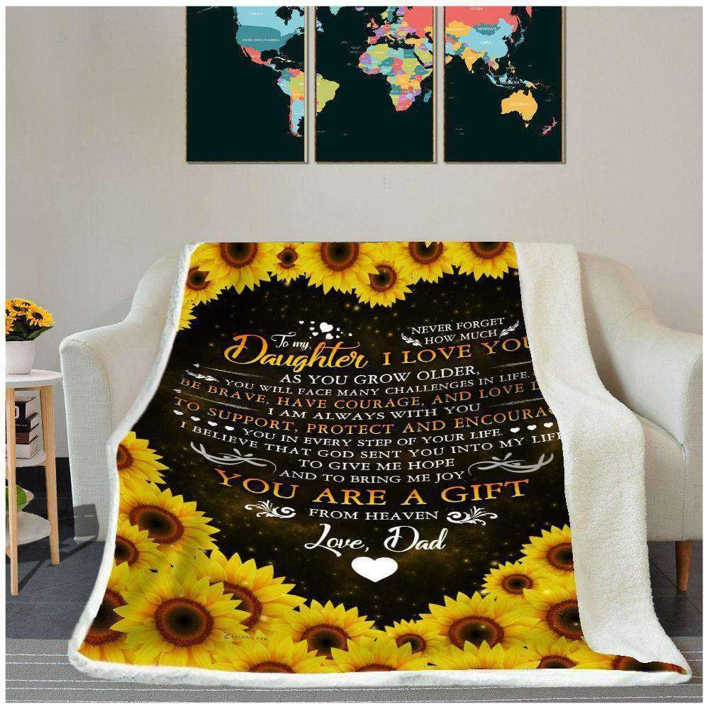 Blanket Family To My Daughter Love Dad - 5