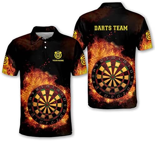 Personalized Dart Shirts for Men, Custom Dart Jersey for Team, Dart Polo shirt