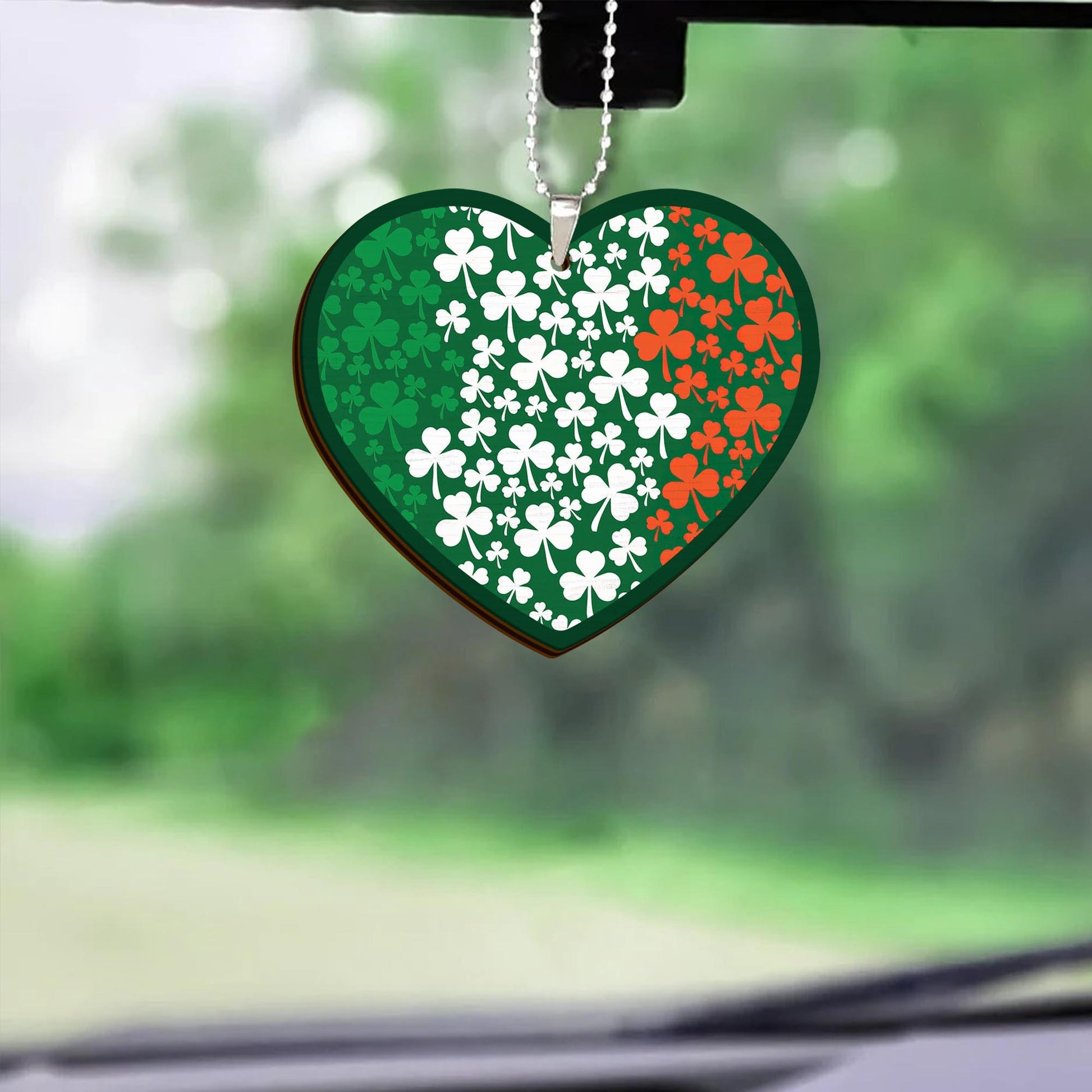 St Patrick's Day Ireland Heart Shamrock Ornaments Irish Ornament, Gifts for Irish, St Patrick Day Ornaments, Lucky Hanging Green Party Decorations