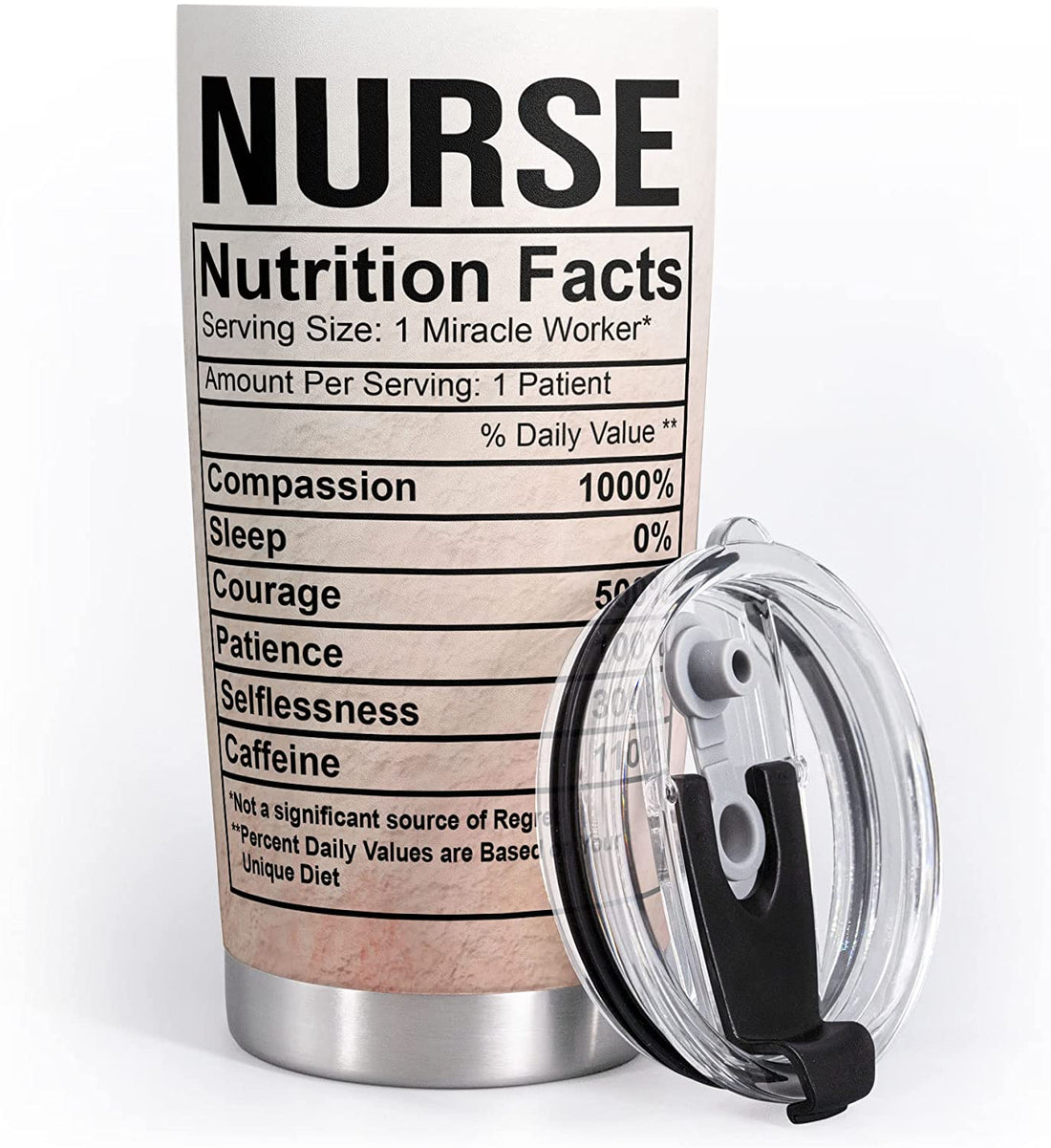 Nurse Tumbler Gift - Stainless Steel Tumbler 20oz - Birthday Present for Doctor & Gift for Nurse