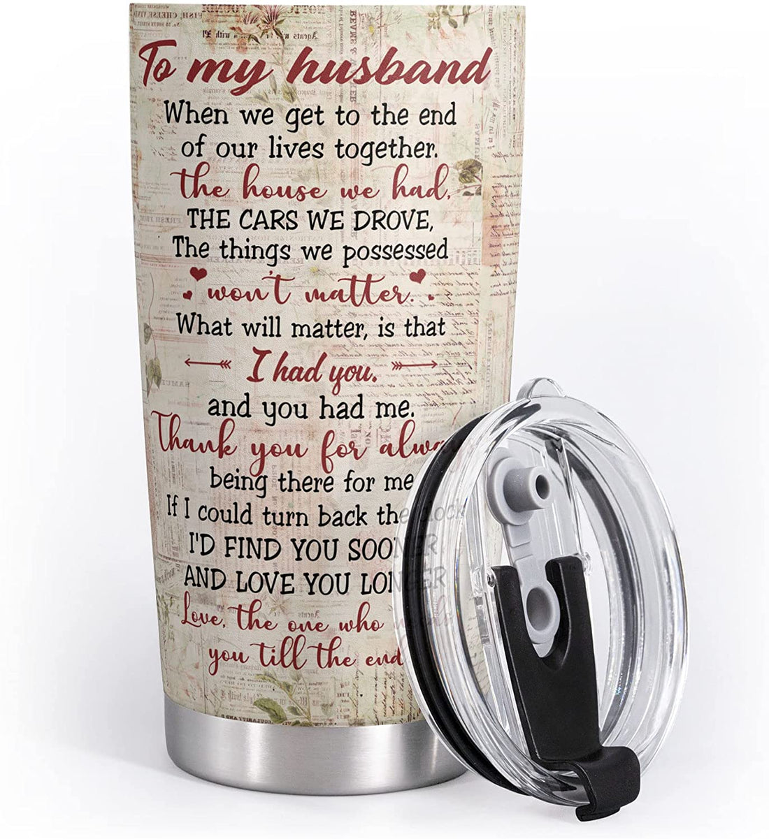 To my husband tumbler - Birthday Gift for Husband from wife & Anniversary Present for Him
